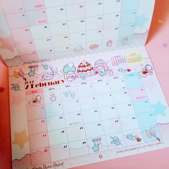 2017 Little Twin Stars Calendar - Picture 4 of 4